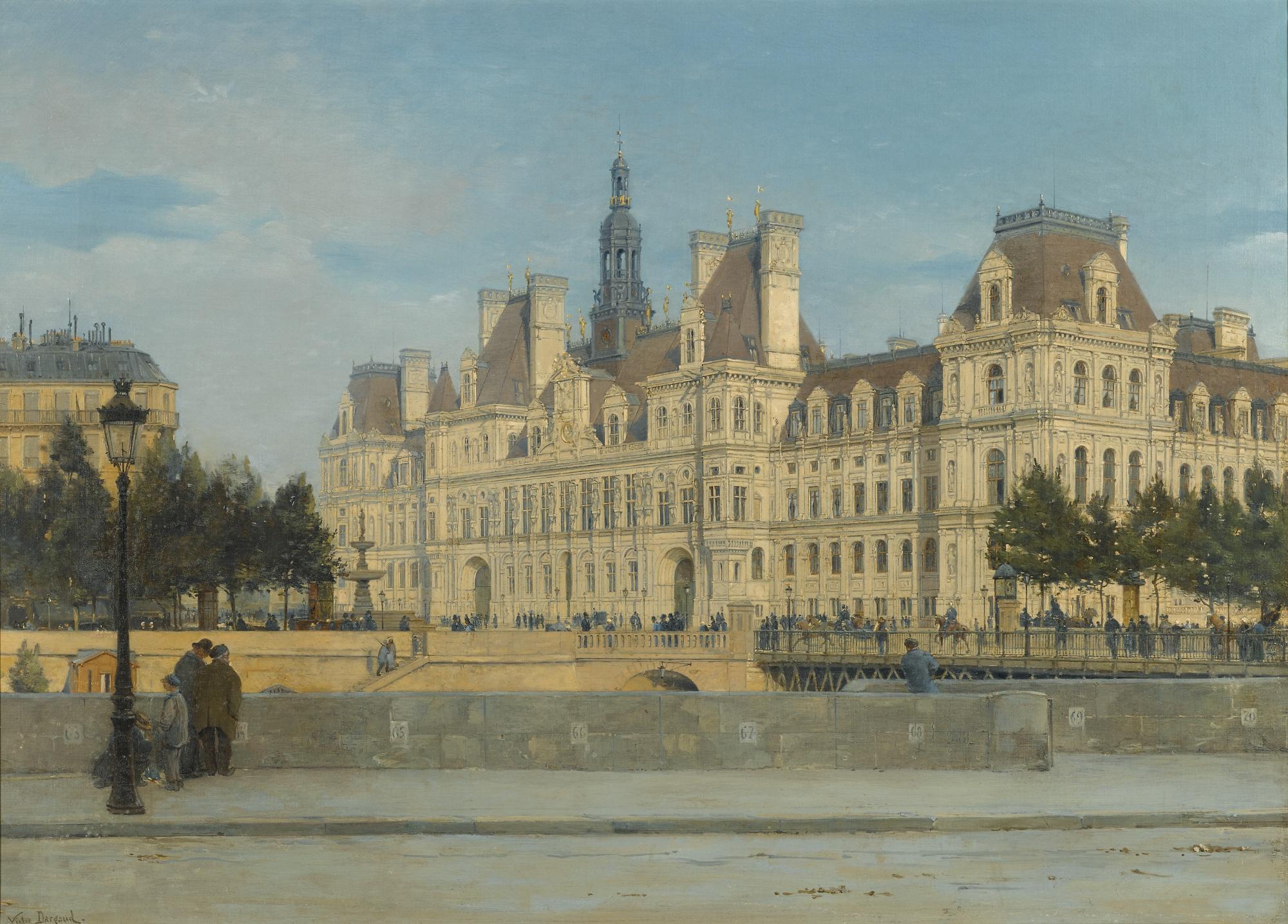Victor Dargaud - French l\'Hôtel De Ville De Paris