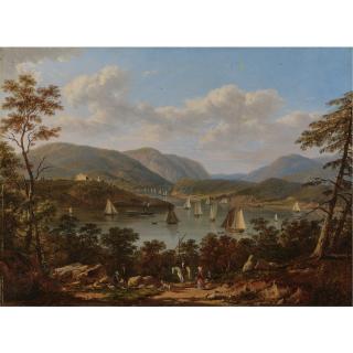 Victor De Grailly - A View Of The Hudson From West Point
