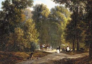 Victor De Grailly - Afternoon in the Park