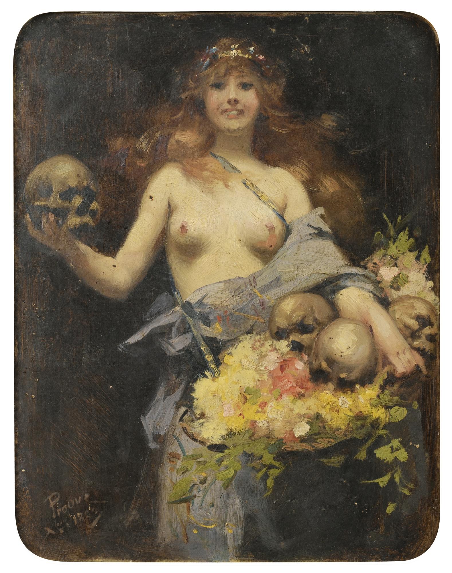 Victor-Emile Prouvé - The Flower Vendor