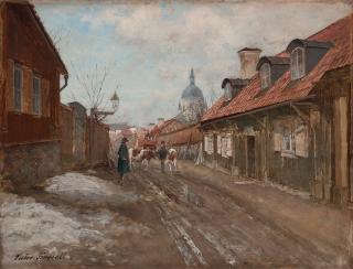 Victor Forssell - Motiv från Stigbergsgatan, Stockholm