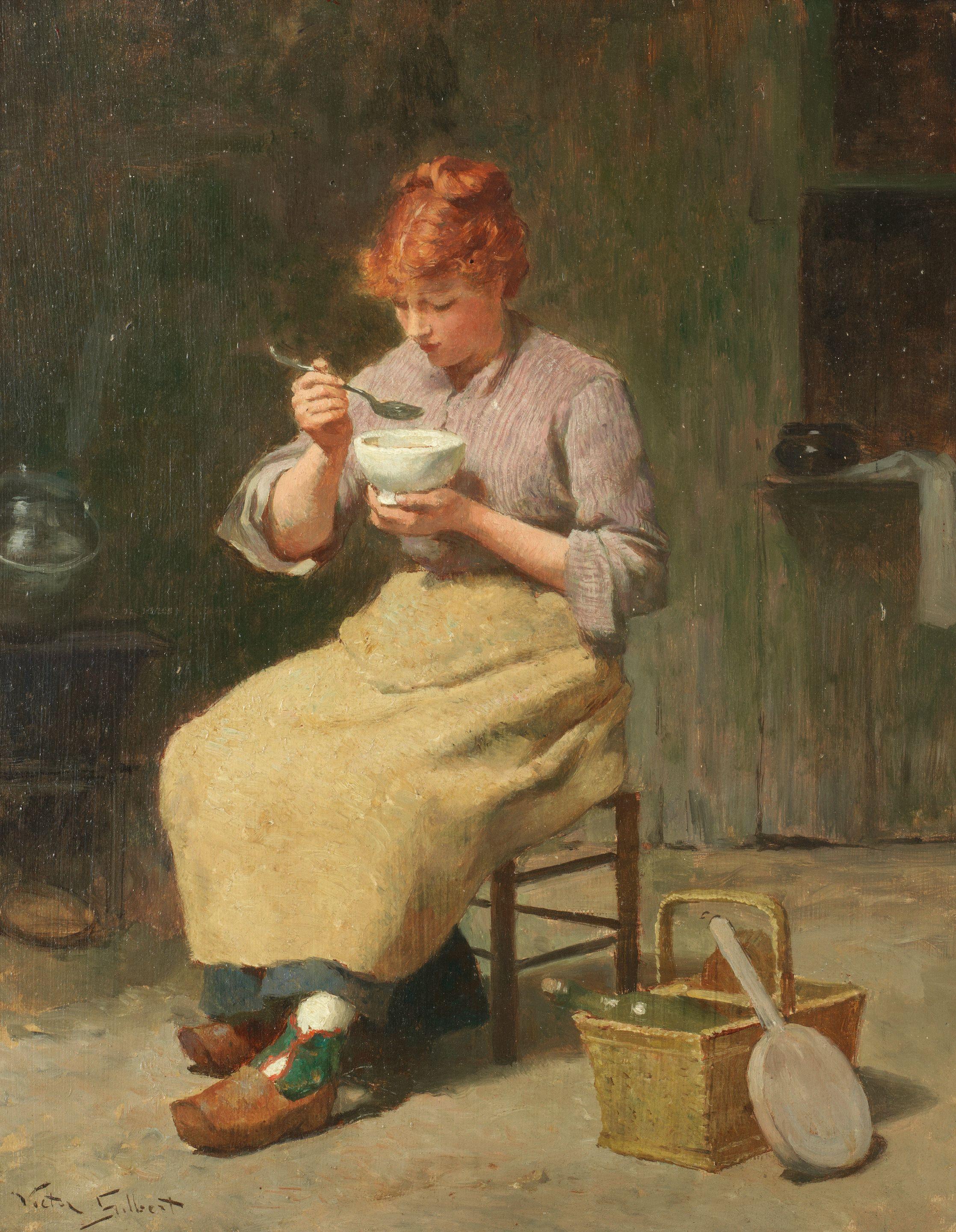 Victor-Gabriel Gilbert - A bowl of soup