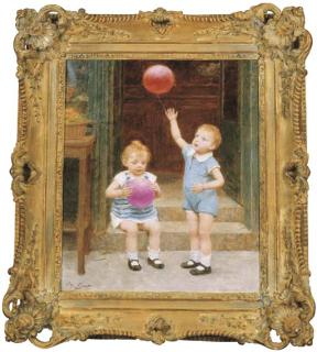 Victor-Gabriel Gilbert - Birthday party preparations