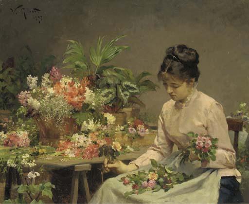 Victor-Gabriel Gilbert - La marchande de fleurs