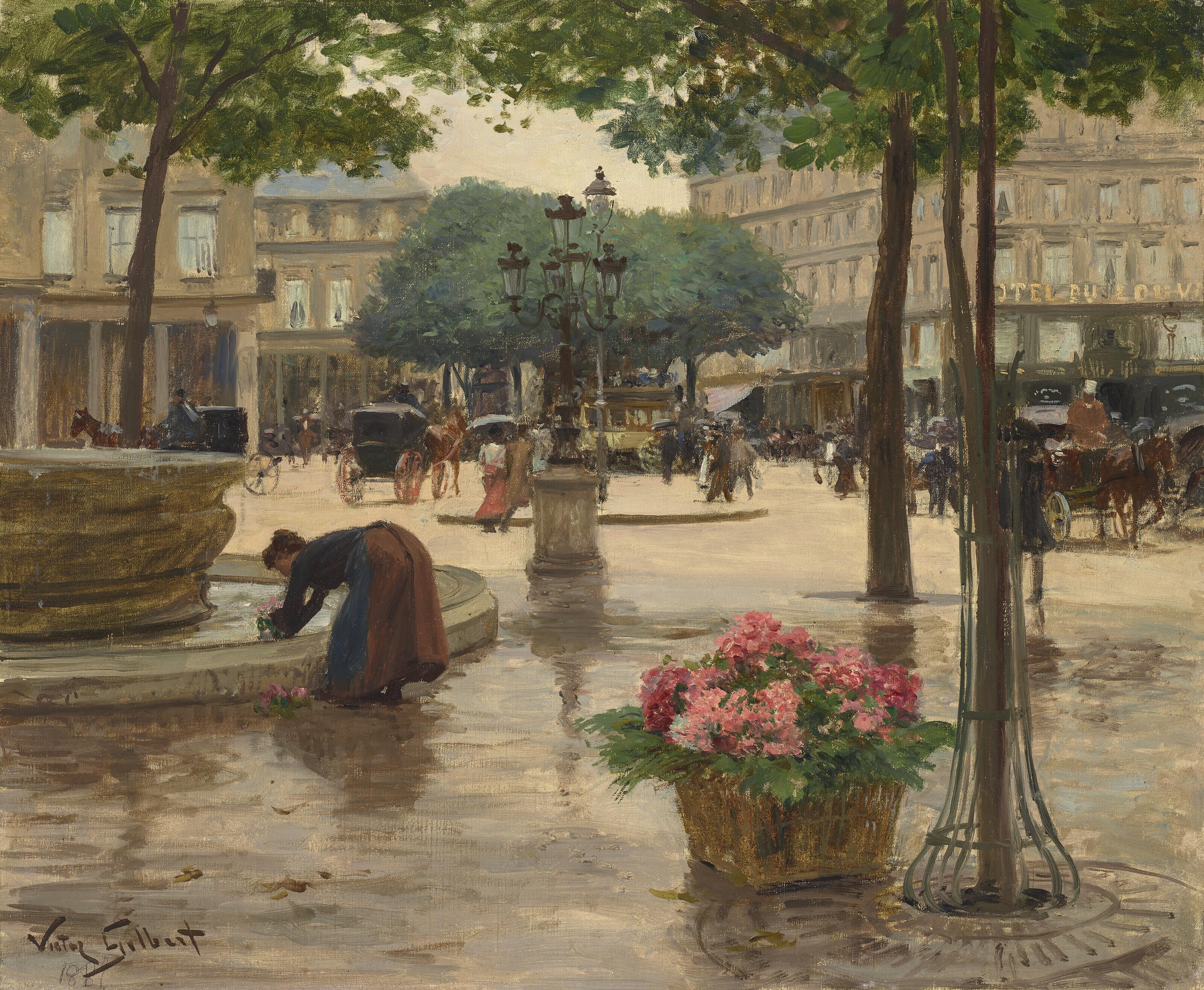 Victor Gabriel Gilbert - La Place du Théâtre Français