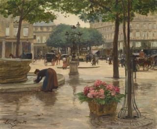 Victor Gabriel Gilbert - La Place du Théâtre Français