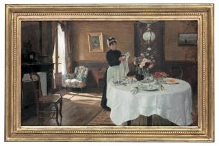 Victor Gabriel Gilbert - Laying the table