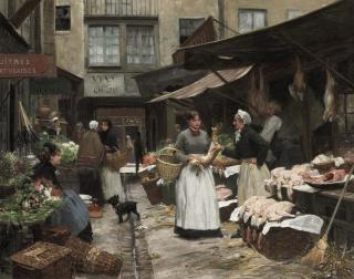 Victor Gabriel Gilbert - Market Day