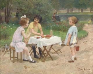 Victor-Gabriel Gilbert - Playtime In The Park