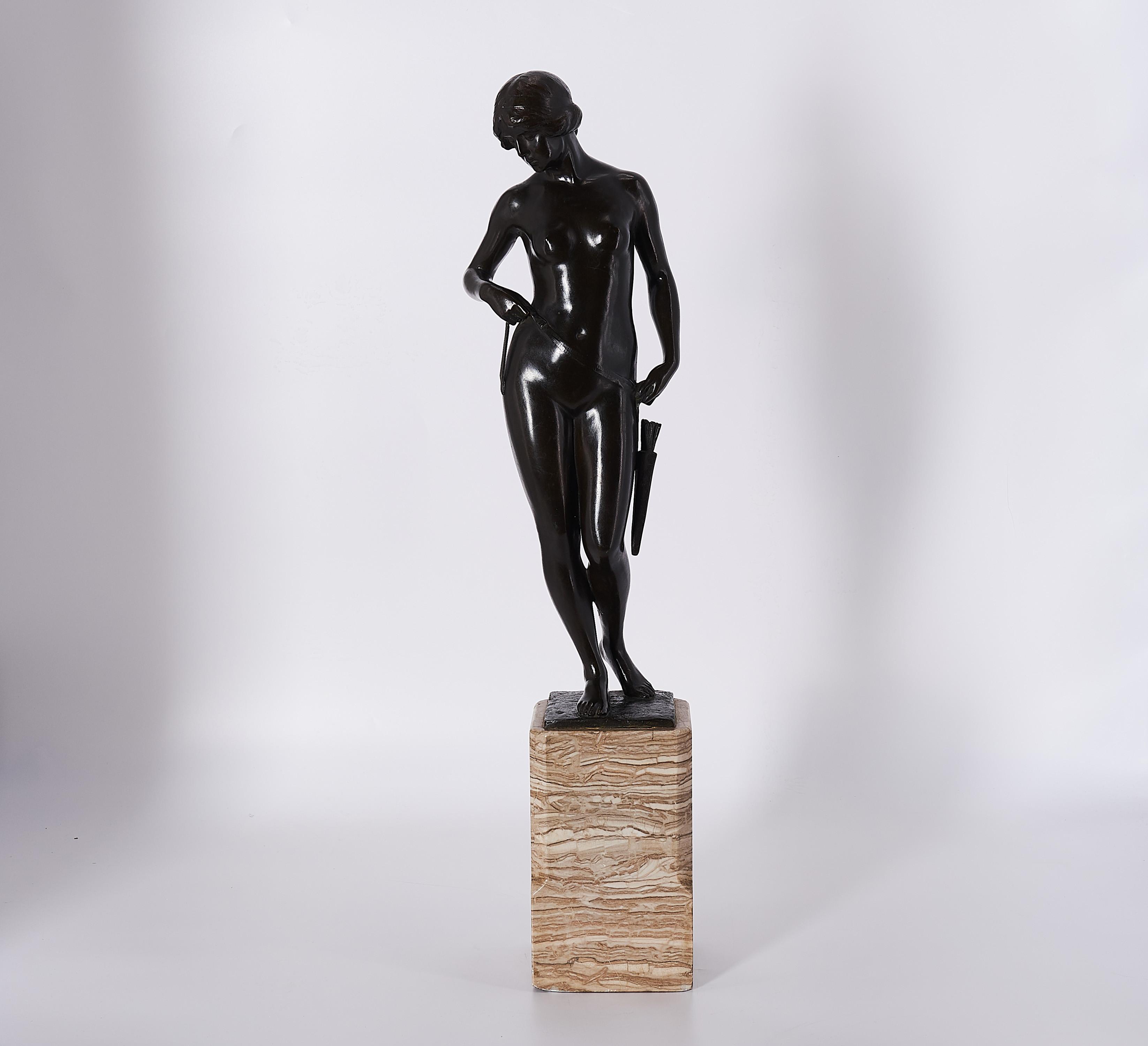 Victor Heinrich Seifert - Diana mit Pfeilen und Köcher.