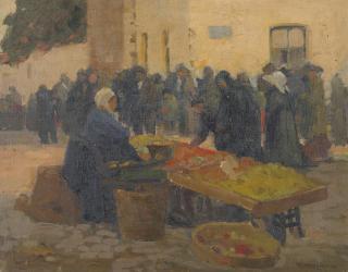 Victor Higgins - Belgian Marketplace