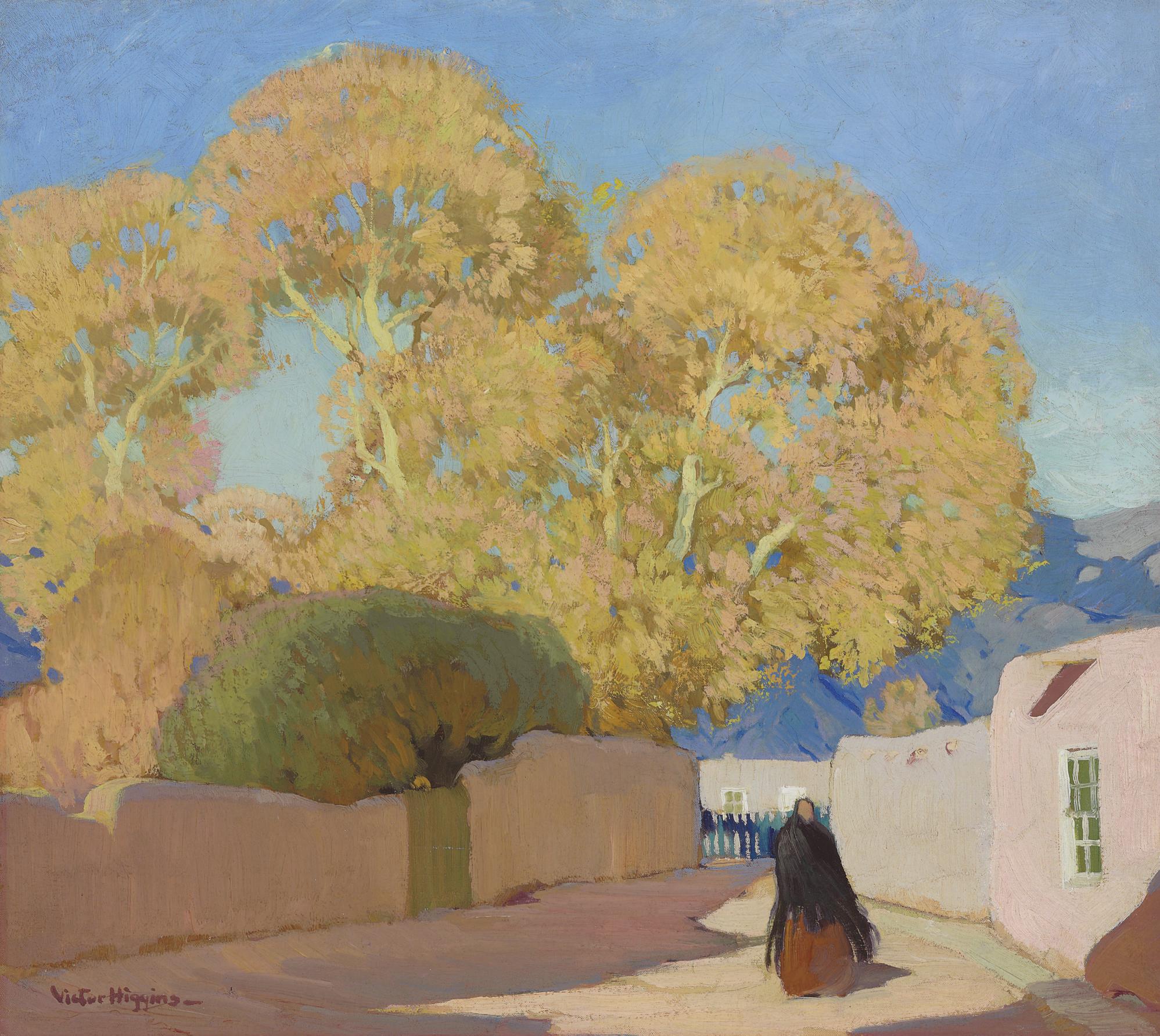Victor Higgins - Canyon Drive, Santa Fe