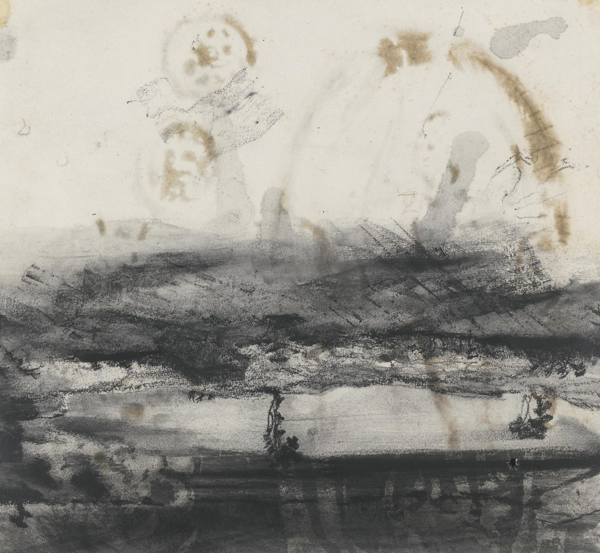 Victor Hugo - French Paysage (Recto); Personnages (Verso)