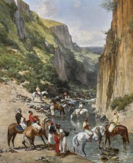 Victor Huguet - French riders In A Ravine 