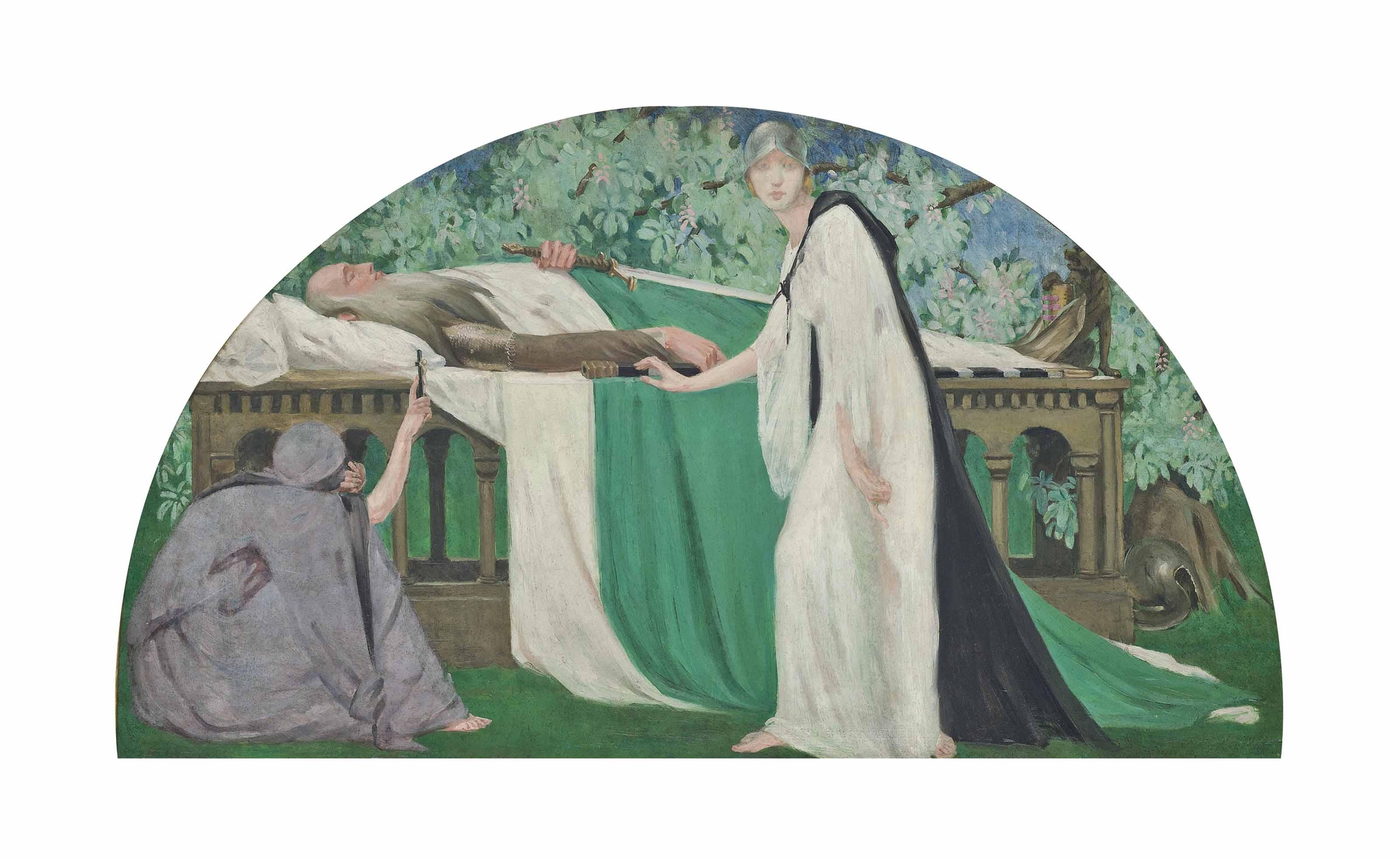 Victor Hume Moody - The death of King Arthur