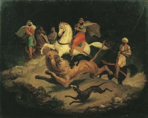 Victor-Jean Adam - Caccia Al Leone