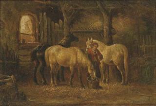 Victor Jean Baptiste Barthelemy Binet - L\'Ecurie