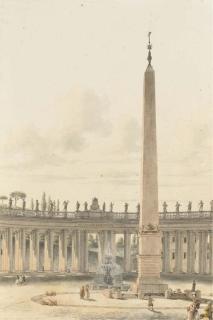Victor-Jean Nicolle - La Place Saint Pierre À Rome