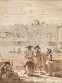 Victor Jean Nicolle - Scena costiera