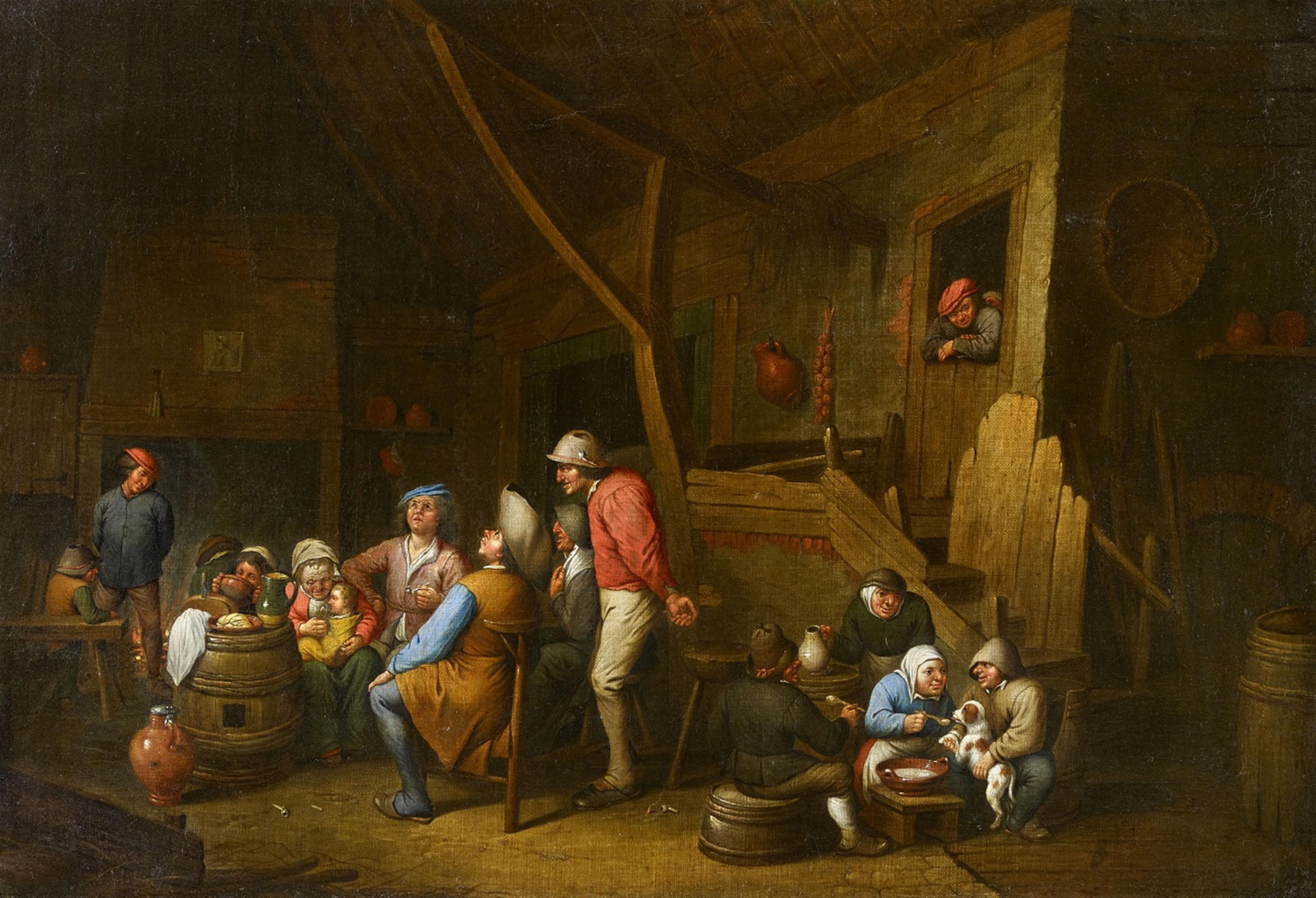 Victor Mahu - Bauern in einer Schänke