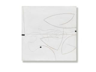 Victor Pasmore R.A. - 70/4 Linear motif 40.7 x 40.7 cm. (16 x 16 in.) (unframed)