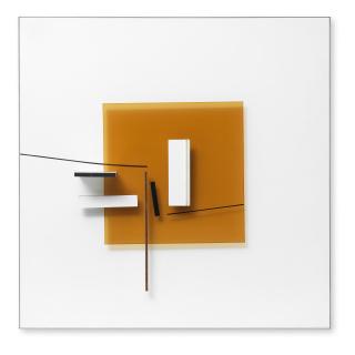 Victor Pasmore R.A. - Abstract in White and Black (Version 1)