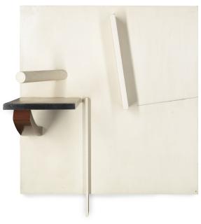 Victor Pasmore, R.A. - Construction In Brown, Black And White