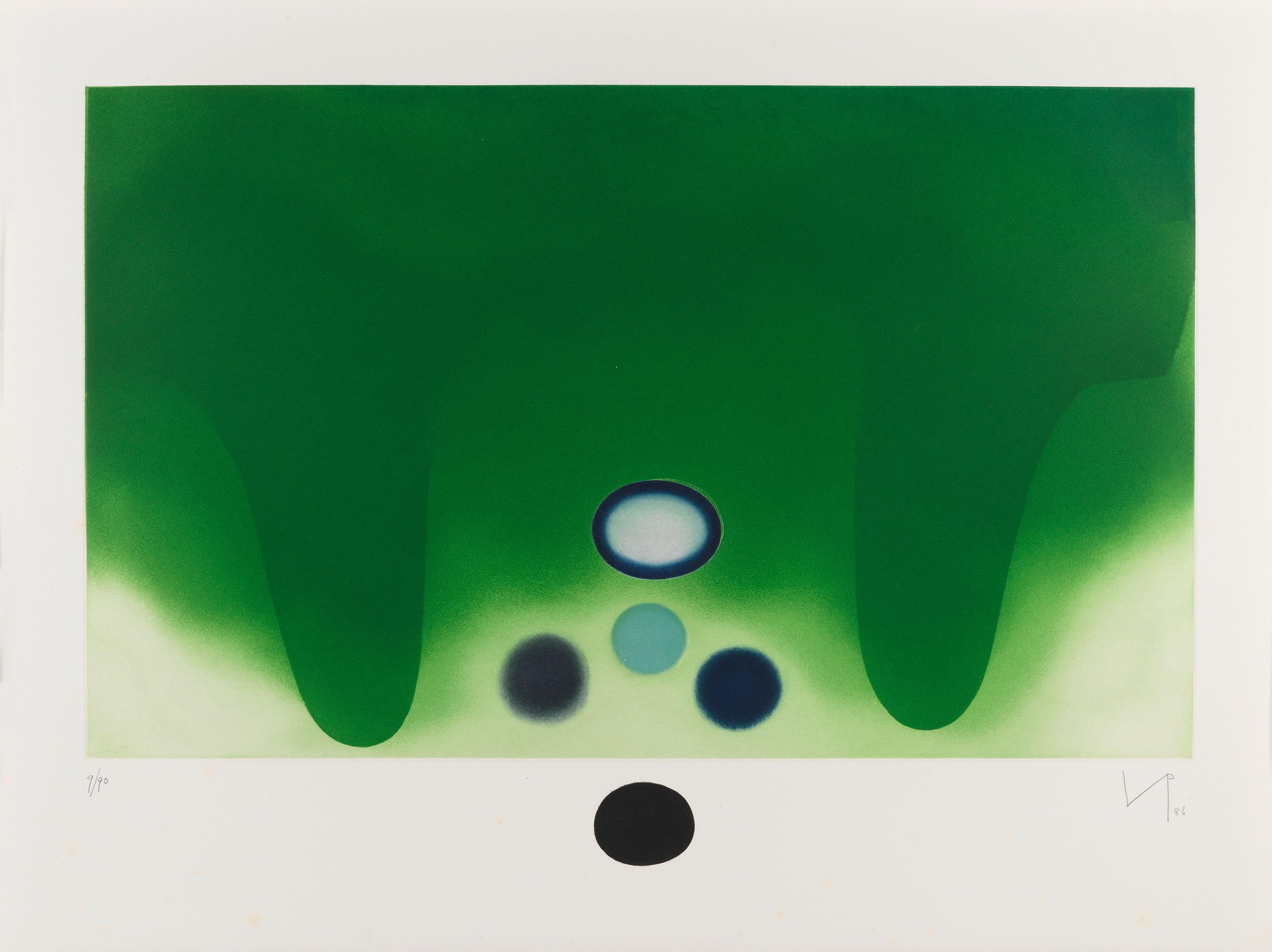 Victor Pasmore R.A. - Green Darkness