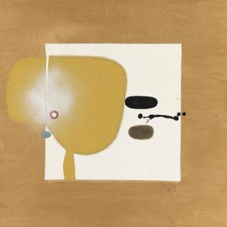 Victor Pasmore, R.A. - Two Images (yellow and black): point of contact