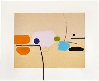 Victor Pasmore - Composite Image: Orange And Pink (Lynton G28)