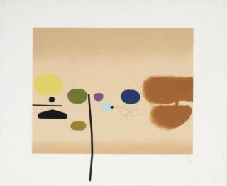 Victor Pasmore - Orange and Indigo; and Orange and Pink, from Composite Image (Lynton G27 & G28)