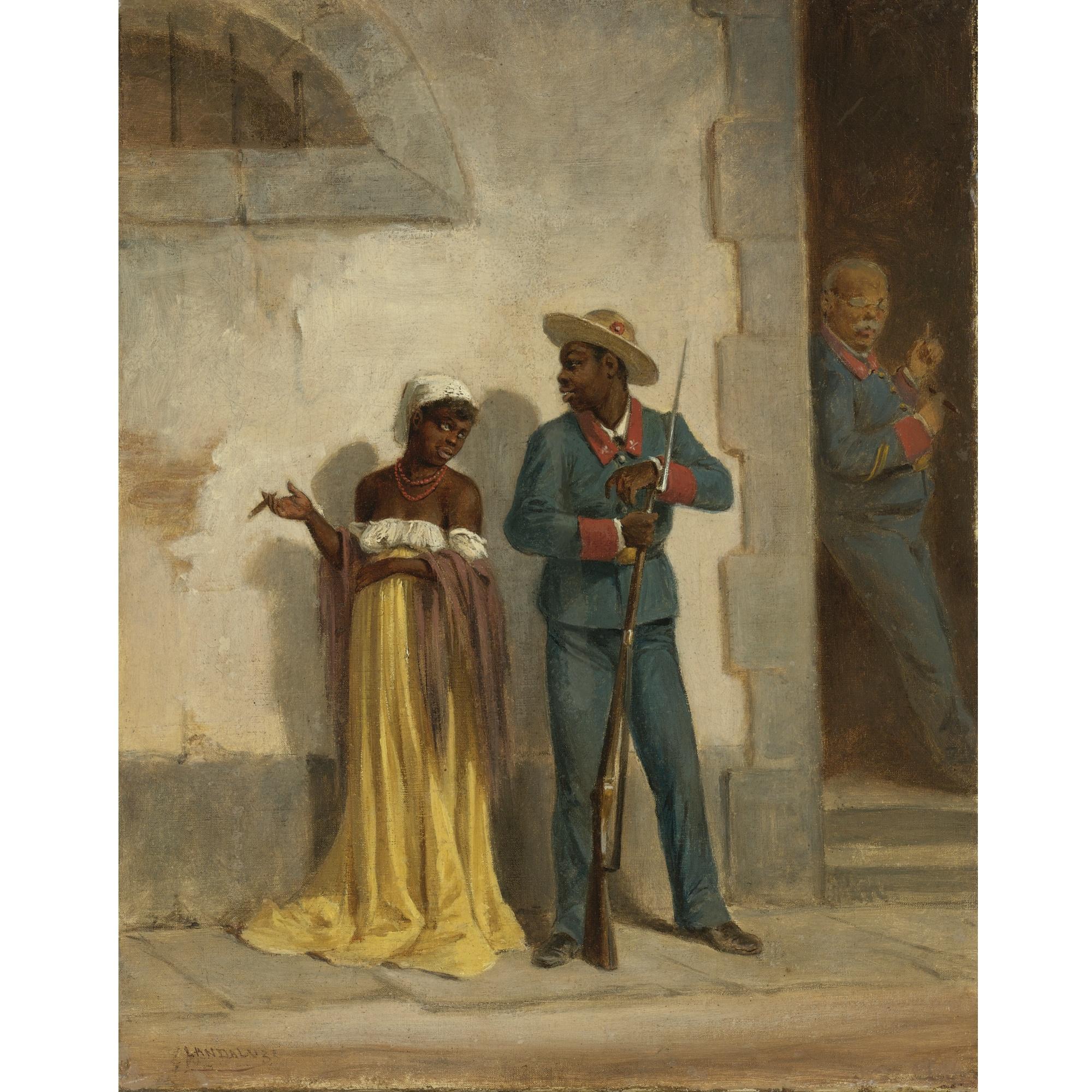 Víctor Patricio De Landaluze - Tipos Populares (Soldado Con Mulata)