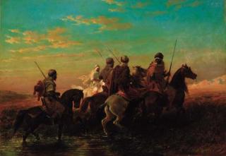 Victor Pierre Huguet - Arab horsemen