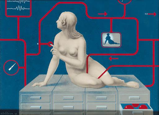 Victor Reinganum - Nude On A Desk