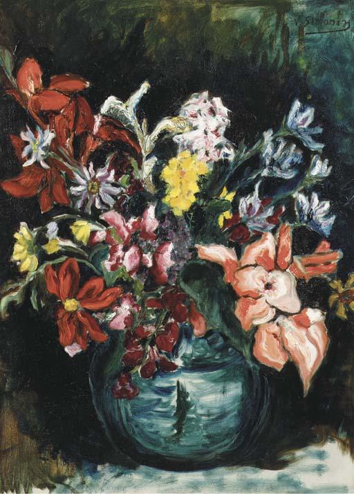 Victor Simonin - Flowers In A Chinese Vase