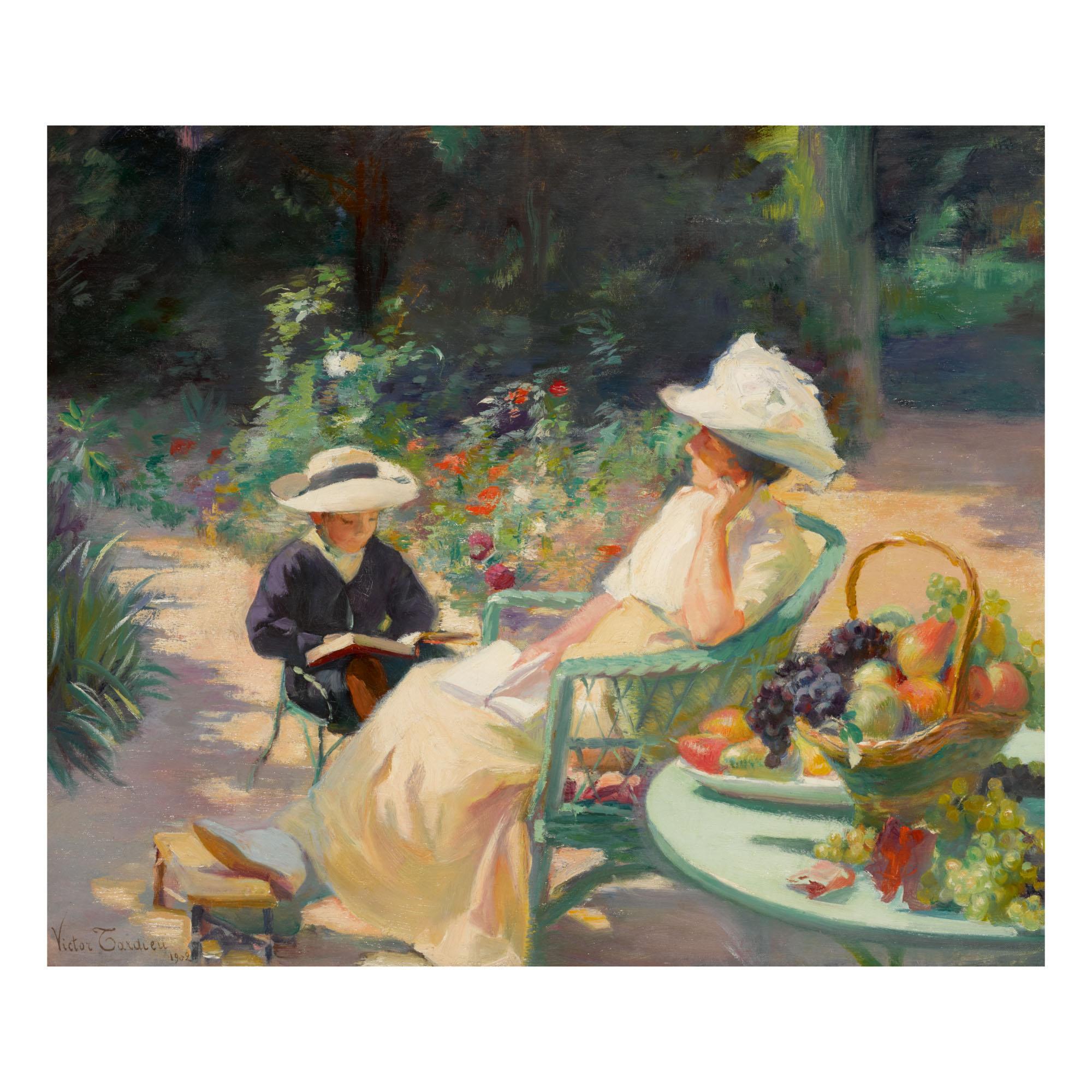 Victor Tardieu - Caline Et Jean Lisant