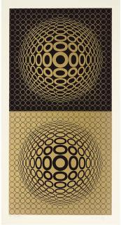 Victor Vasarely - Abstract composition