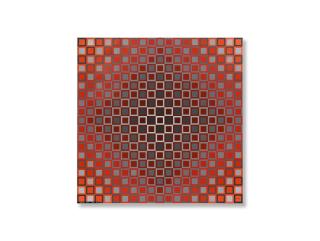 Victor Vasarely - Alom-I Grey/Red