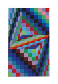 Victor Vasarely - AXO 66 (2136)