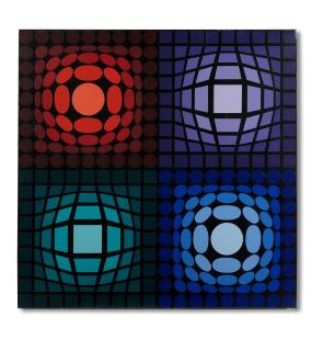Victor Vasarely - CATHÉ, 1973-1975
