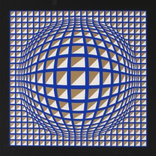 Victor Vasarely - Geometrisk komposition