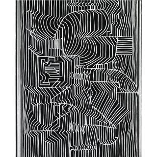 Victor Vasarely - Gordium-Negatif