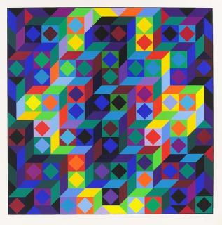 Victor Vasarely - Hommage à l\'Hexagone