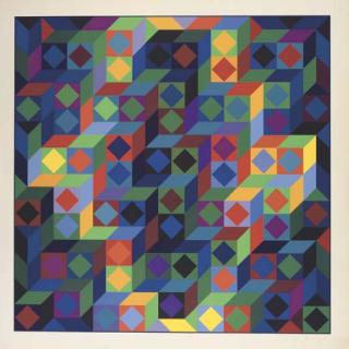 Victor Vasarely - Hommage à l\'Hexagone