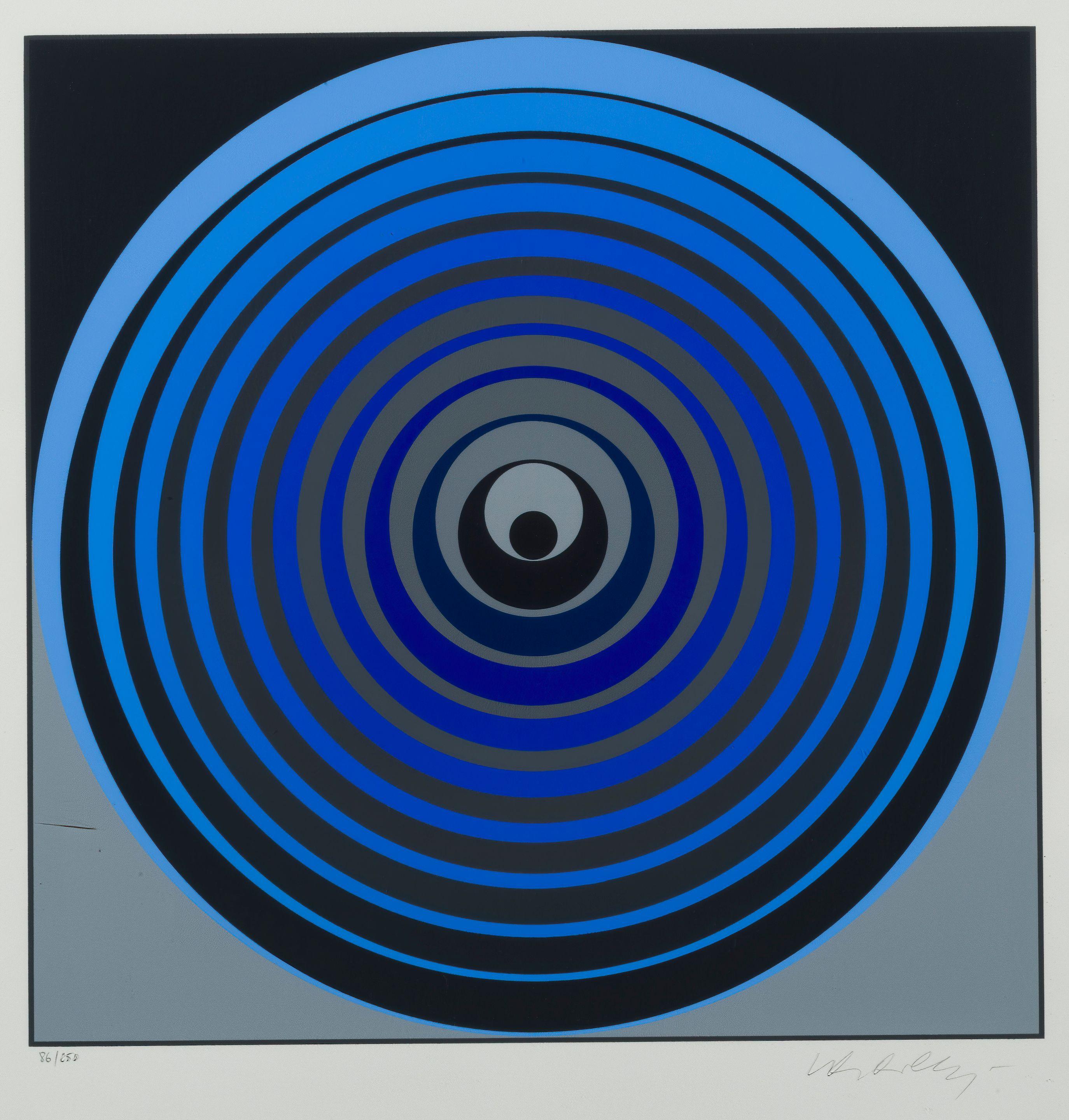 Victor Vasarely - Oerveng from Clarities Album, 1970