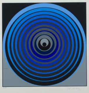 Victor Vasarely - Oerveng from Clarities Album, 1970