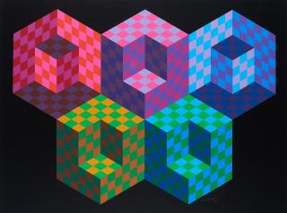 Victor Vasarely - Ohne Titel.
