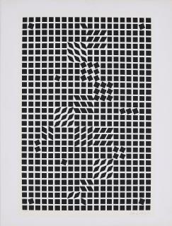 Victor Vasarely - Ohne Titel.