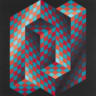 Victor Vasarely - Ohne Titel.