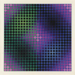Victor Vasarely - Ombre; Eg; Ix And Cta 25 Négatif